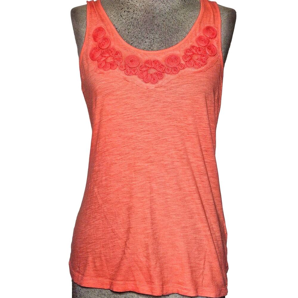 Banana Republic Orange Cotton Tank Size XS